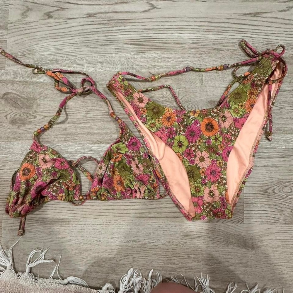 Wild Fable Floral Bikini Set – XL Top / L Bottom (NWT)